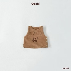 OBEI - Áo gile lông tạo hình thú(66-110)
