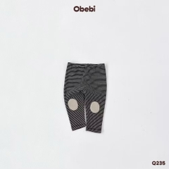 OBEBI - Quần legging kẻ đáp gối(66-110)