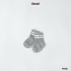 OBEBI - Tất cao cổ phối màu kẻ(S,M,L)