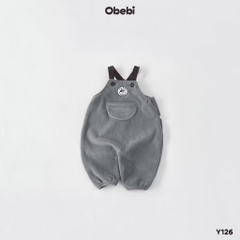 OBEBI - Yếm lông cừu thêu patch Obebi (73-110)