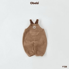 OBEBI - Yếm lông cừu thêu patch Obebi (73-110)