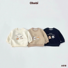 OBEBI - Áo nỉ cổ tròn in hình OBEBI (73-120)
