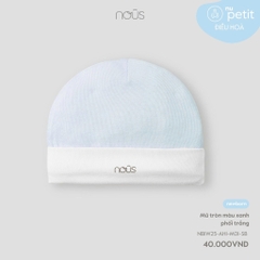 NOUS - Mũ tròn phối trắng NB