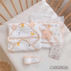 MONONA - Ủ CHOÀNG MUSLIN HẠT ĐẬU