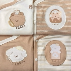 EMBES - Bộ dài tay cài chéo bread bakery(0-9M)