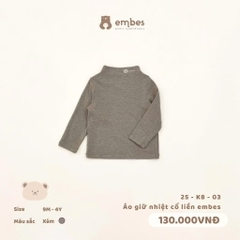 EMBES - Áo giữ nhiệt cổ liền Embes(9M-4Y)
