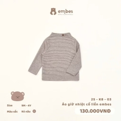 EMBES - Áo giữ nhiệt cổ liền Embes(9M-4Y)