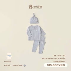 EMBES - Set newborn cài chéo teddy bear(NB)