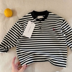 Bk - Áo thun kẻ thêu ngựa(90-140)