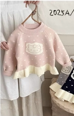 BK - Áo len Kitty chấm bi (90-130)