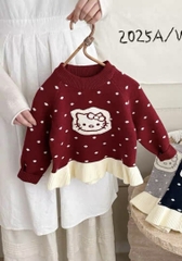 BK - Áo len Kitty chấm bi (90-130)