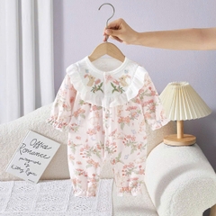 JS - Body nỉ hoạ tiết hoa thỏ hồng ngực bèo trắng(66-80)