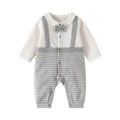 JS - Body công tử giả yếm caro xám trắng+nơ (59-80)