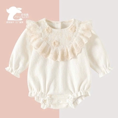 JS - Body kem dài tay ngực ren bèo hoa len(59-80)