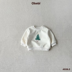 OBEBI - Áo nỉ in cây thông(73-120)