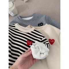 BK - Bộ nỉ tim lót lông(90-140)