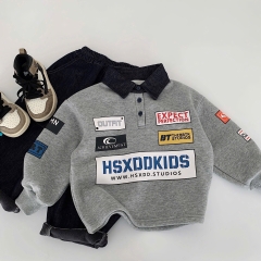 TL - Áo nỉ cổ POLO lót bông(90-140)