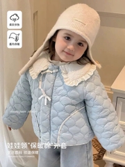 TL - Áo phao cổ ren nơ(90-140)