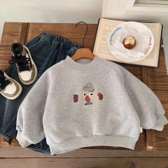 TL - Áo nỉ ghi lót lông mặt hề(90-140)