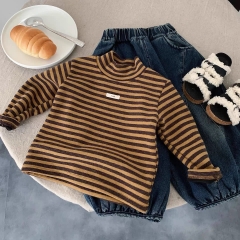 TL - Áo giữ nhiệt kẻ cổ 3p K-pop(80-130)