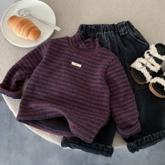 TL - Áo giữ nhiệt kẻ cổ 3p K-pop(80-130)