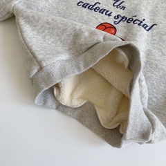 TL - Áo nỉ lót lông in cún(90-140)