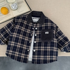 TL - Áo khoác LEE kẻ cổ POLO(90-150)