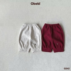 OBEBI - Quần nhung tăm lót lông thêu hình(73-120)