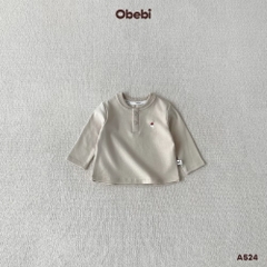 OBEBI - Áo thun dài tay cài khuy cổ(73-120)