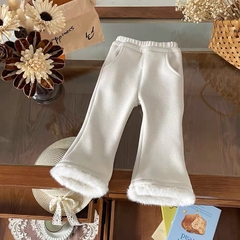 BK - Quần ống loe gấu lông lót nỉ(80-130)