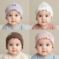 BK - Mũ cotton tăm viền bèo(M,L)