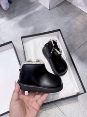 KB - Bốt đen cổ ren nơ(21-30)