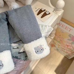 BK - Legging lót nỉ gấu in hình(90-130)