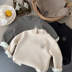 TL - Áo giữ nhiệt chữ HI lót nỉ(80-130)