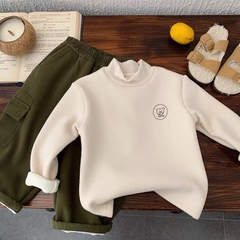 TL - Áo giữ nhiệt chữ HI lót nỉ(80-130)