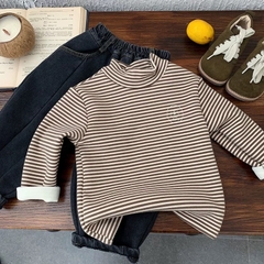 TL - Áo giữ nhiệt chữ HI lót nỉ(80-130)