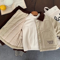 TL - Áo khoác chần bông cổ nâu(80-130)