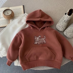 TL - Áo hoodie nỉ lót nỉ in cún(80-130)