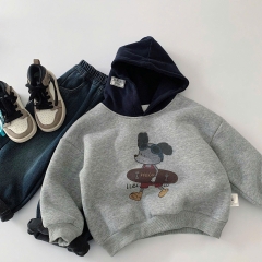 TL - Áo Hoodie chuột xám(90-140)