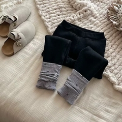 LB - Quần legging lót nỉ gấu phối len(90-160)