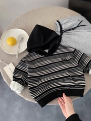 LB - Áo Hoodie nỉ kẻ lót nỉ(90-150)