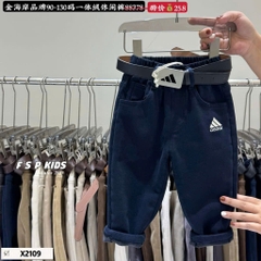 LB - Quần Kaki  lót nỉ chữ ADDAS(90-130)