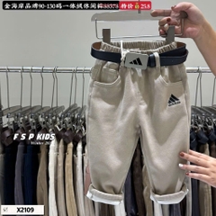 LB - Quần Kaki  lót nỉ chữ ADDAS(90-130)