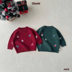 OBEBI - Áo len dệt hoạ tiết Noel(73-120)