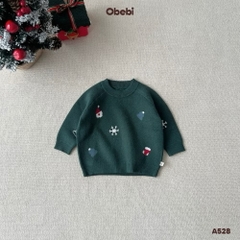 OBEBI - Áo len dệt hoạ tiết Noel(73-120)