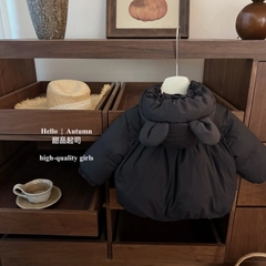 TL - Áo phao đen mũ tai Gấu(80-130)