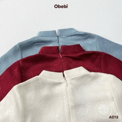 OBEBI - Áo dài kèm mấn thêu chữ Tết (73-120)