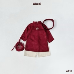 OBEBI - Áo dài kèm mấn thêu chữ Tết (73-120)