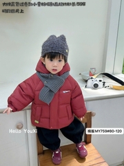 LB - Áo khoác phao đỏ lót nỉ(80-120)