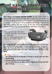 HONPER - GHẾ NÂNG Ô TÔ ISOFIX BOOSTER HP860